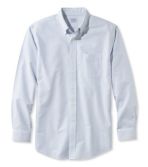 Men's Wrinkle-Free Classic Oxford Cloth Shirt, Slightly Fitted University Stripe