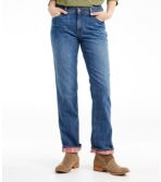 Women's L.L.Bean 1912 Jeans, Straight-Leg Lined
