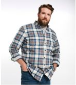 Men's Scotch Plaid Flannel Shirt, Slightly Fitted