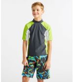 Boys' Sun-and-Surf Shirt, Short-Sleeve Colorblock