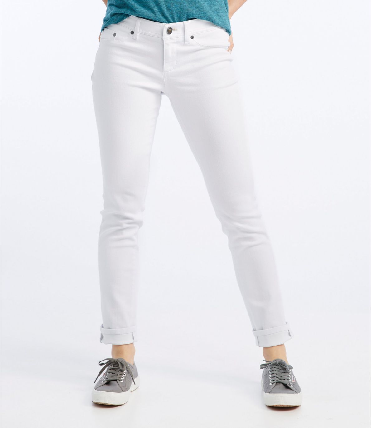 Women's L.L.Bean Performance Stretch Jeans, White