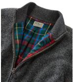 Men's L.L.Bean Classic Ragg Wool Sweater, Full-Zip Flannel-Lined