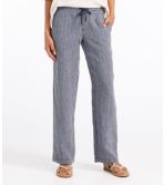 Premium Washable Linen Pants, Stripe