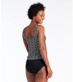 Women's BeanSport Swimwear, Tankini Top, Scoopneck Shell Print