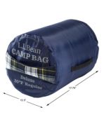 Adults' Deluxe Flannel-Lined Camp Bag, 30°