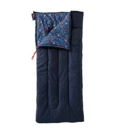 Kids' L.L.Bean Cotton-Blend Camp Sleeping Bag, 40°