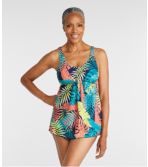 Women's Shaping Swimwear, Soft-Drape Tankini Top Print