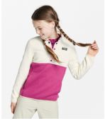 Kids' Quilted Quarter-Snap Pullover, Colorblock