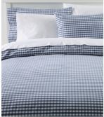 Sunwashed Percale Comforter Cover, Gingham Check