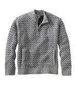 Men's Bean's Classic Ragg Wool Sweater, Quarter-Zip, Fair Isle