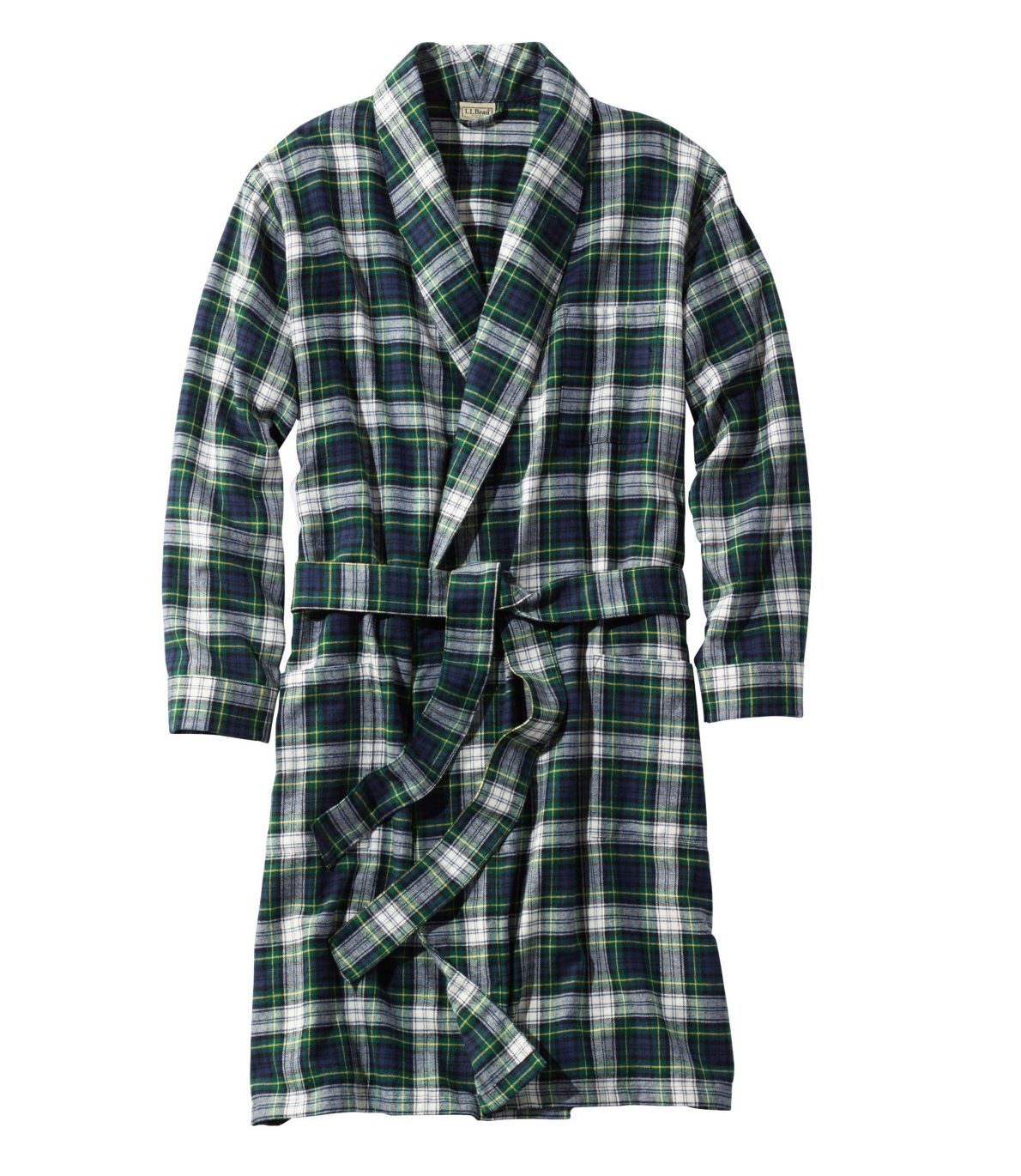 Men's Scotch Plaid Flannel Robe