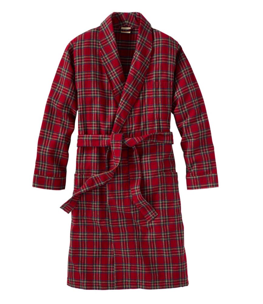 Men's Scotch Plaid Flannel Robe