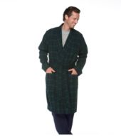 Men's Scotch Plaid Flannel Robe