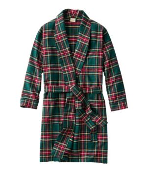 Men's Scotch Plaid Flannel Robe
