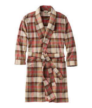 Men's Scotch Plaid Flannel Robe