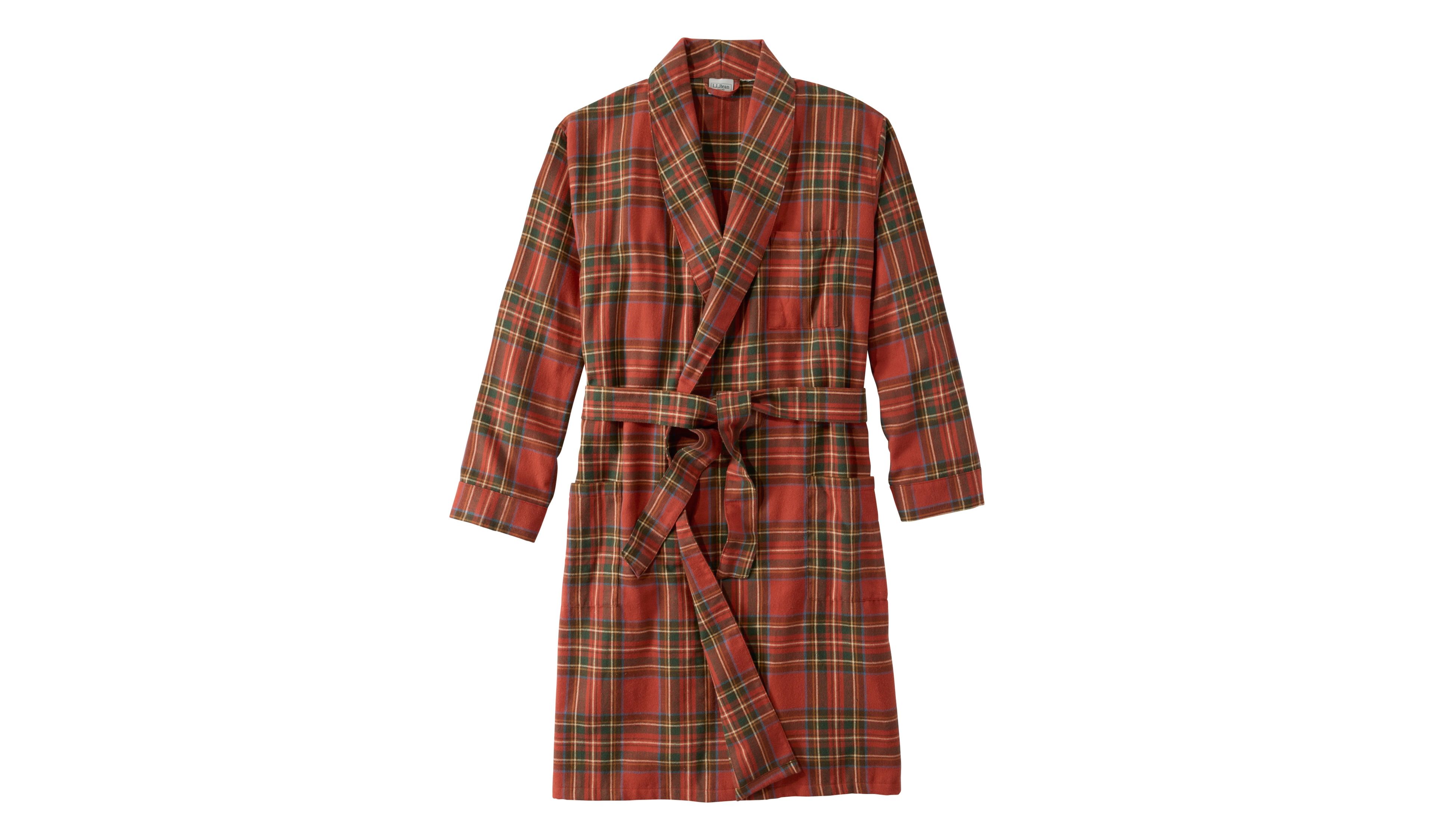 Men's Scotch Plaid Flannel Robe