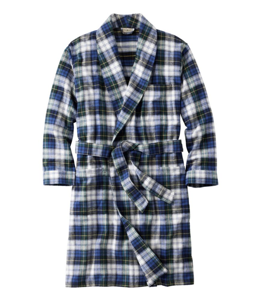 Men's Scotch Plaid Flannel Robe