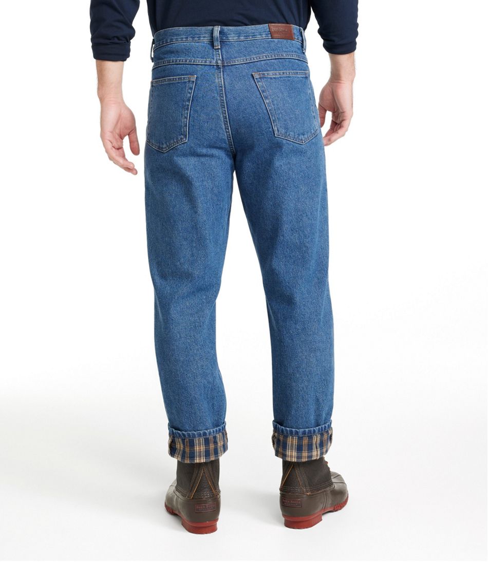 Men's Double L® Jeans, Flannel-Lined, Classic Fit