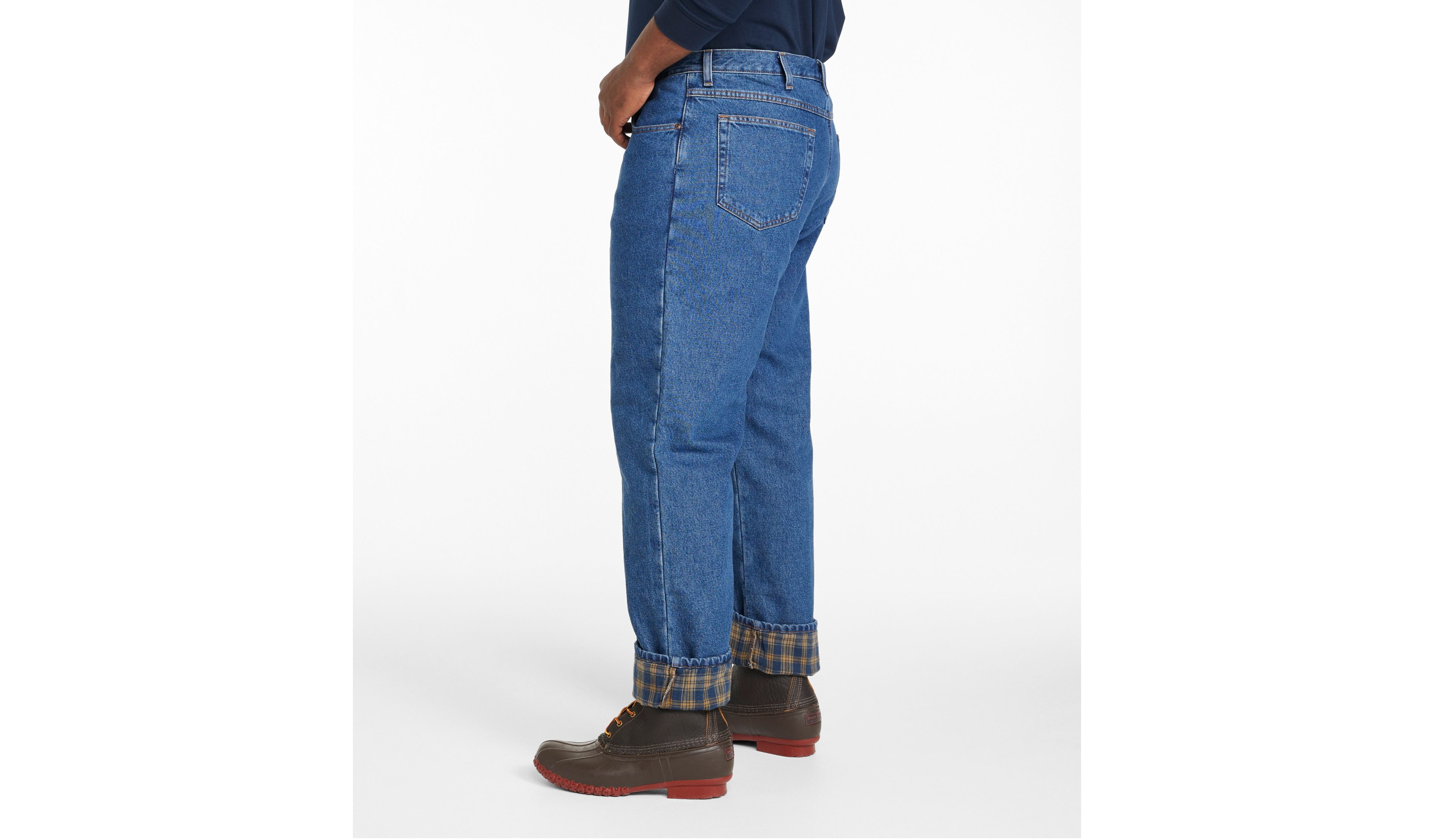 Men's Double L® Jeans, Classic Fit, Flannel-Lined