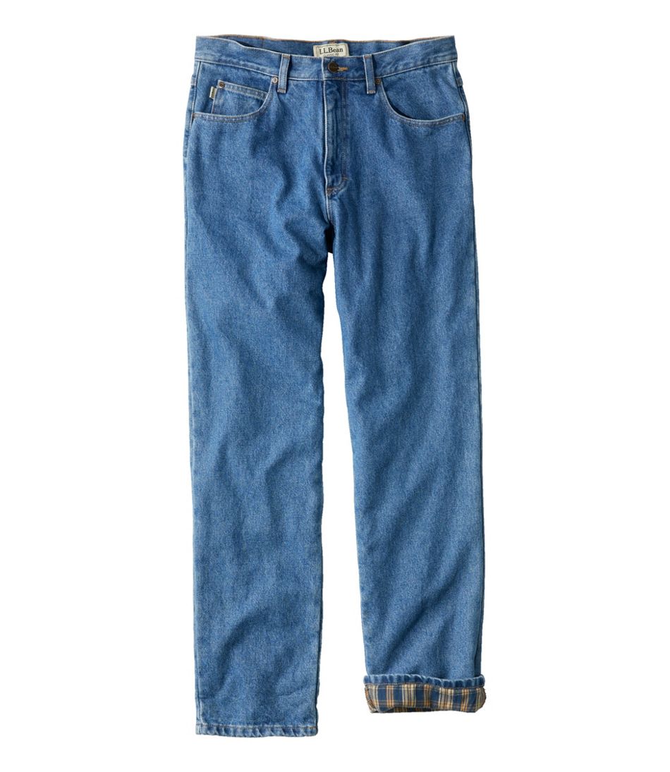 Men's Flannel Lined Flannel Lined Jeans,Straight Leg – FlannelGo
