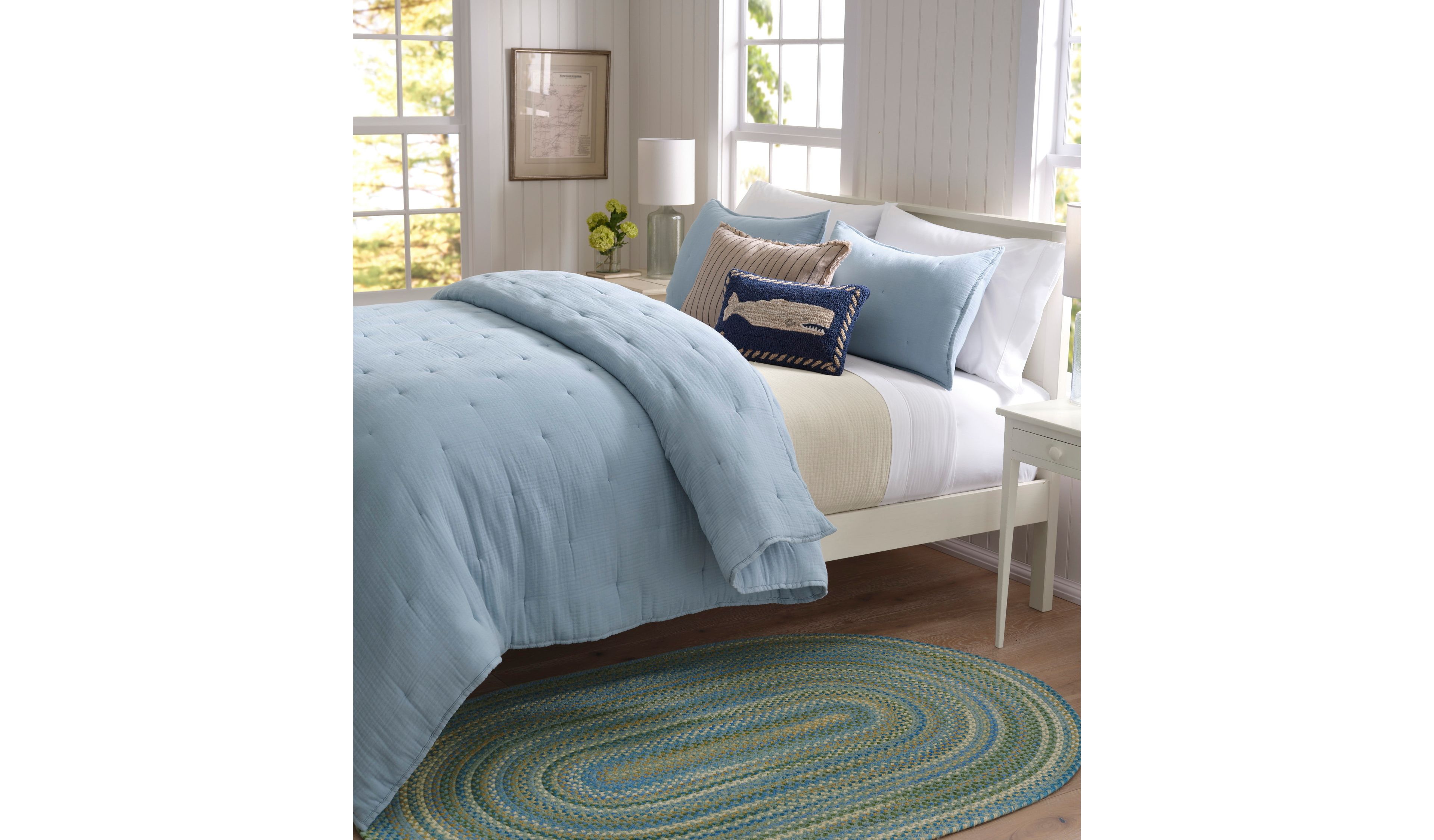 L.L.Bean Braided Wool Rug, Oval