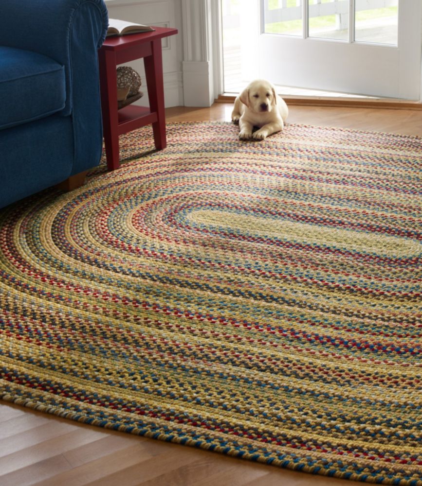 Handmade Natural Braided Rags Oval Rug Jute & Denim 3x4 Feet Rug Area Rug Carpet 