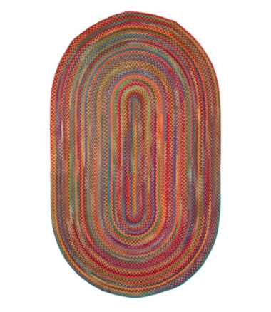 L.L.Bean Braided Wool Rug, Oval