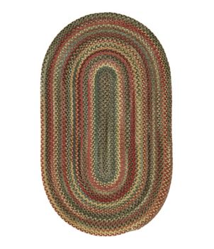 L.L.Bean Braided Wool Rug, Oval