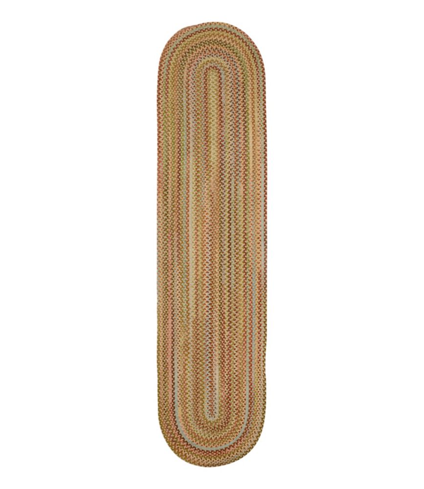 L.L.Bean Braided Wool Runner, Burnt Sienna Multi, small image number 1
