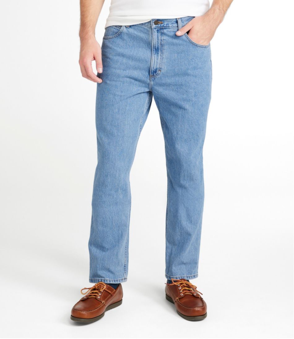 Men's Jeans Straight Regular Denim Jeans With Pockets, Men's