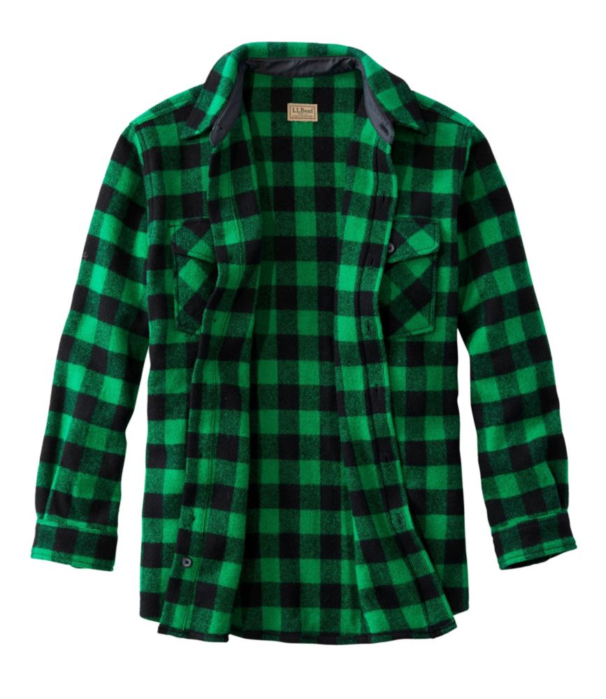 Men's Maine Guide Shirt, Green/Black, small image number 4