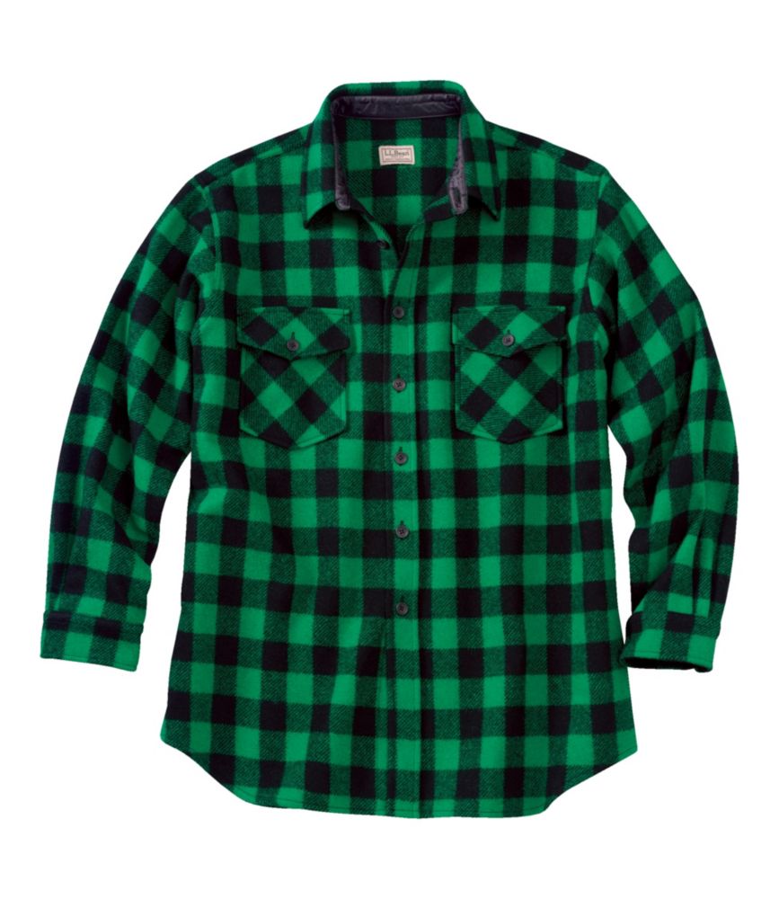 Men's Maine Guide Shirt, Green/Black, small image number 1