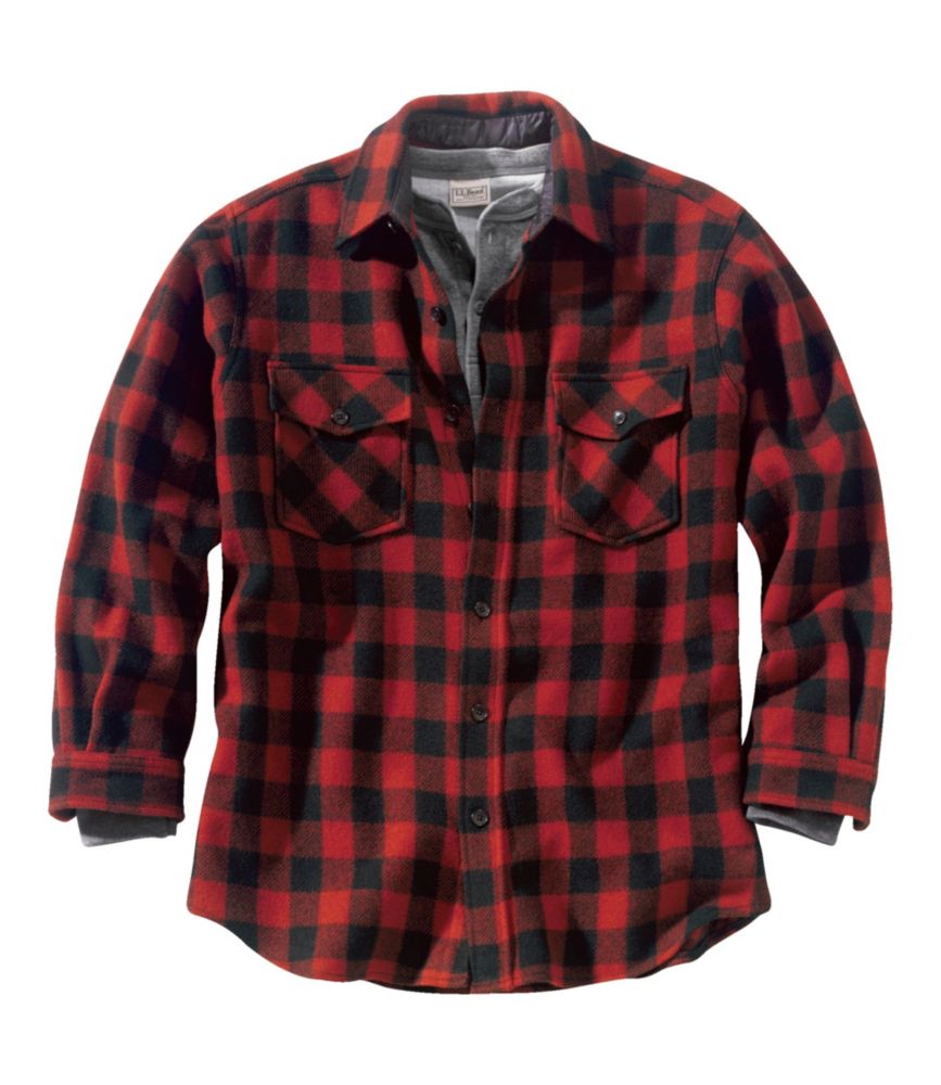 Men's Maine Guide Shirt, Red/Black, small image number 1