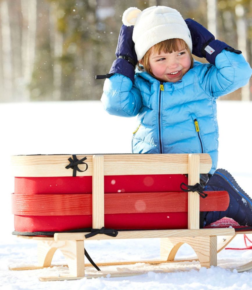 Kids' Pull Sled and Cushion Set