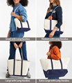 LANDS' END Medium Boat & Tote Bag / Personalized ZACK / -  UK