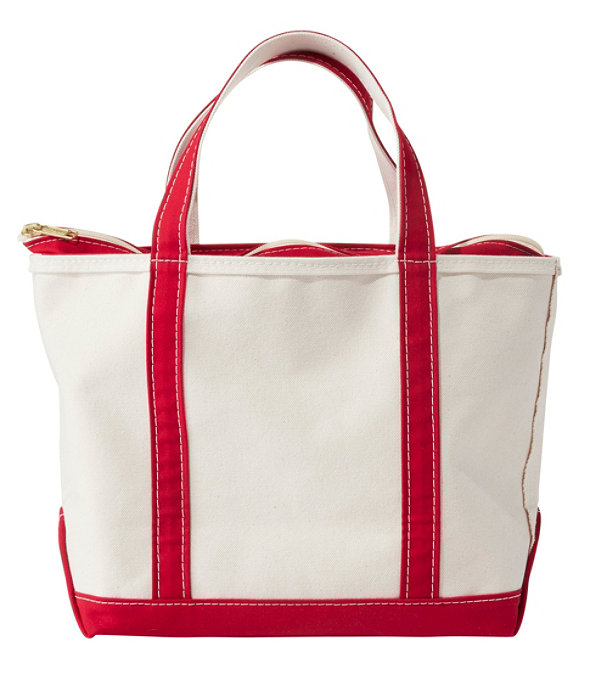 Boat and Tote Bag Zip Top, Small, Red Trim, largeimage number 0