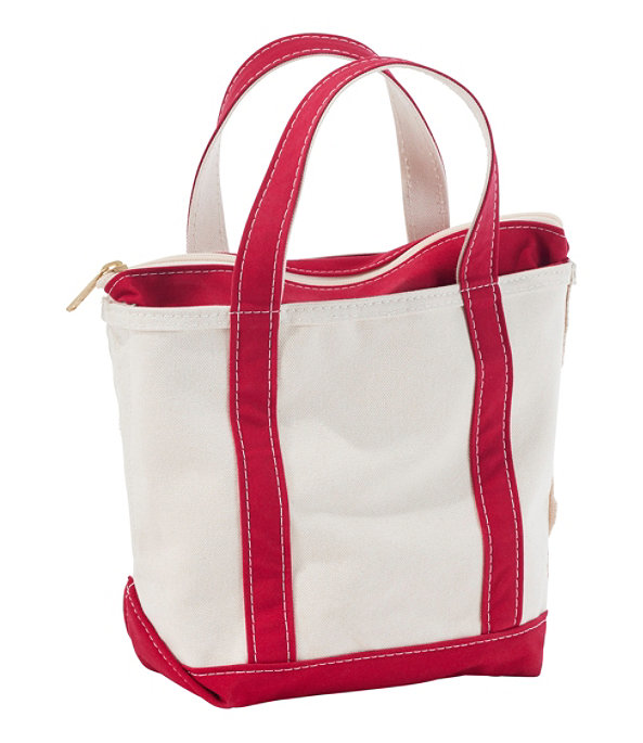 Boat and Tote Bag Zip Top, Small, Red Trim, large image number 0