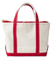 Boat and Tote Bag Zip Top, Small, Red Trim, small image number 0