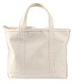 Boat and Tote Bag Zip Top, Small, Natural, small image number 0