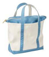 Leather-Handle Katahdin Boat and Tote Blue/Natural Large, Canvas Canvas/Leather | L.L.Bean