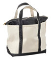 Boat and Tote Bag, Zip-Top, Medium, Black Trim, small image number 0