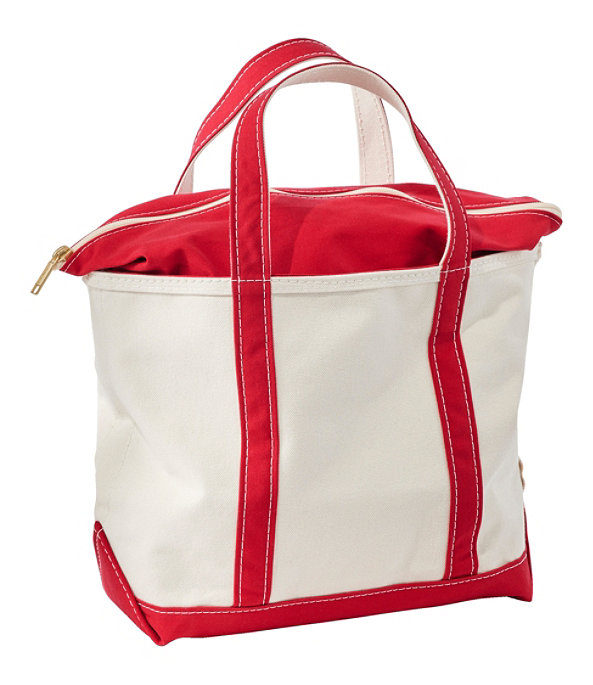 Boat and Tote Bag, Zip-Top, Medium, Red Trim, large image number 0