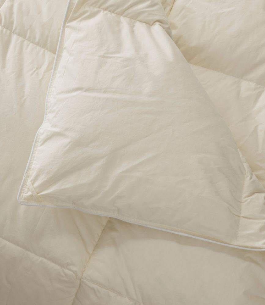 Box-Stitch Goose Down Comforter, Warmer, Cream, small image number 3