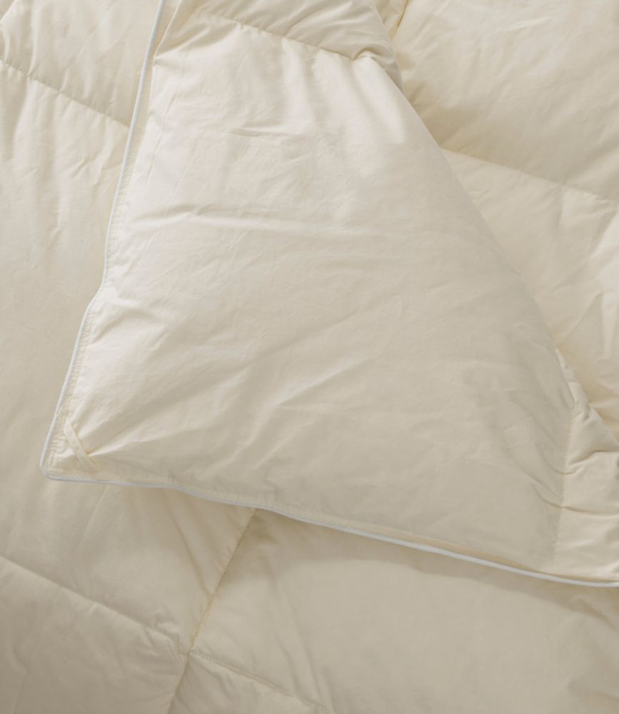 Box-Stitch Goose Down Comforter, Warmer, Cream, small image number 3