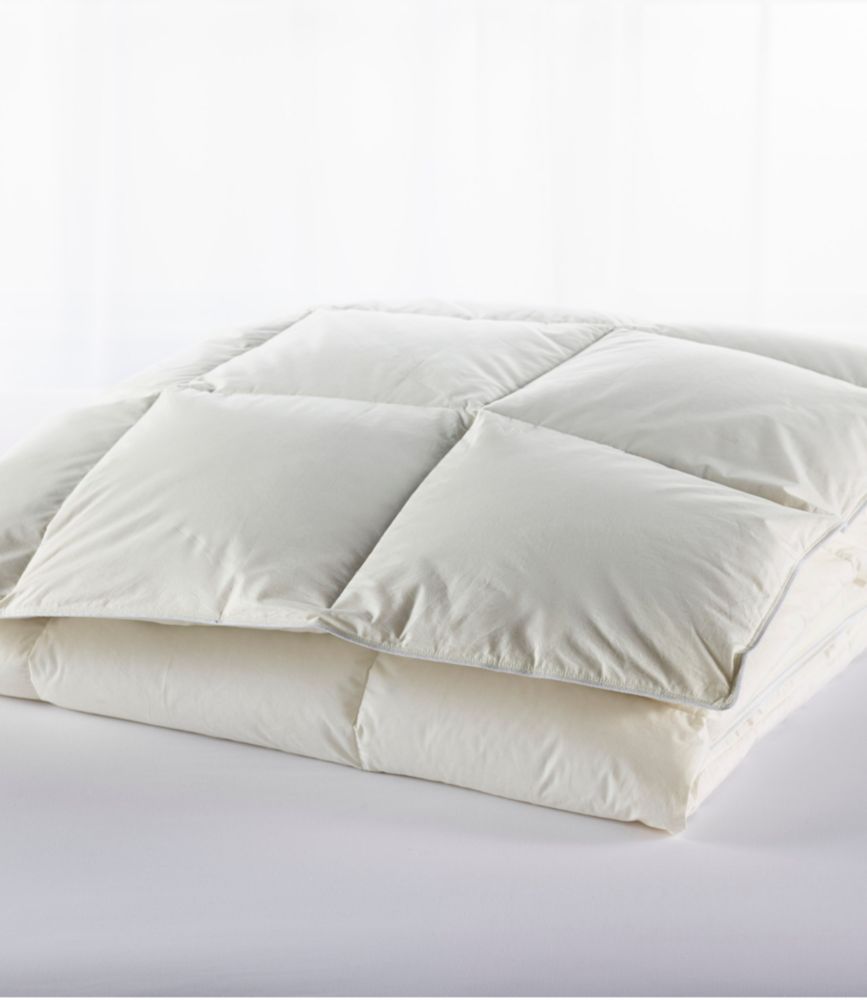 Box-Stitch Goose Down Comforter, Warmer, Cream, small image number 1