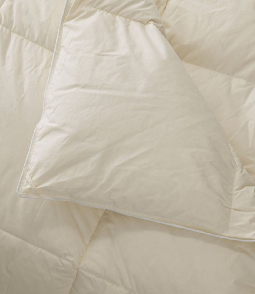 Box-Stitch Goose Down Comforter, Warm, Cream, small image number 3