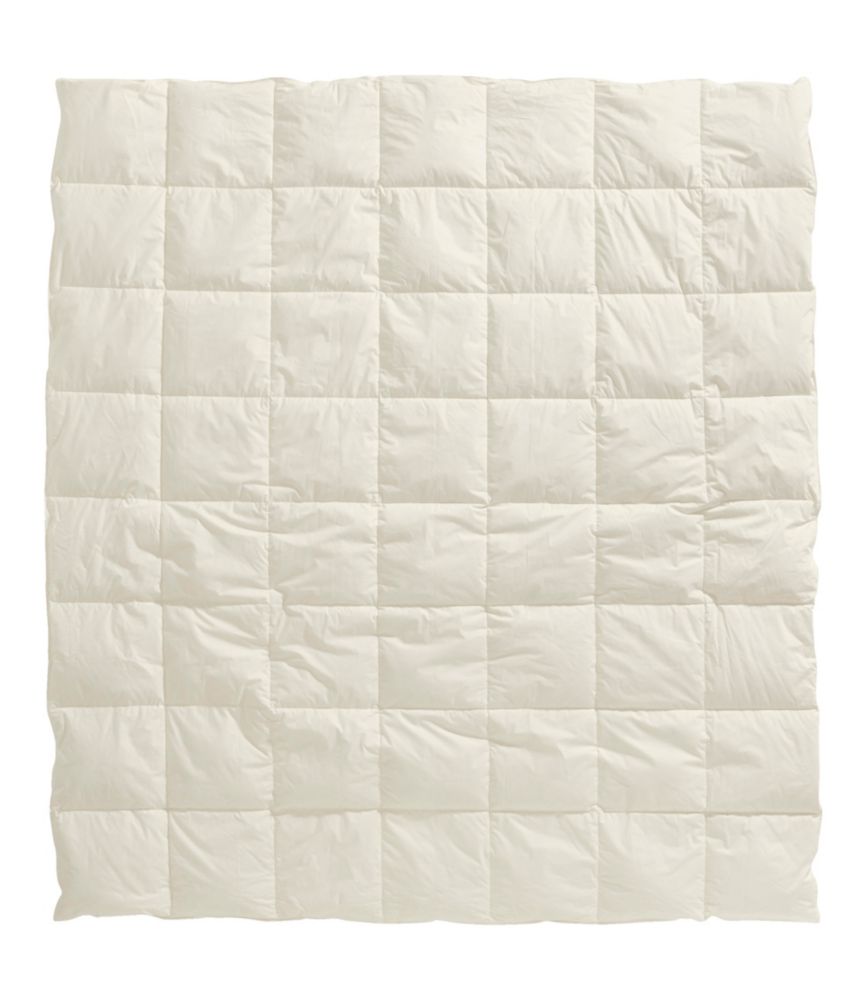 Box-Stitch Goose Down Comforter, Warm, Cream, small image number 3