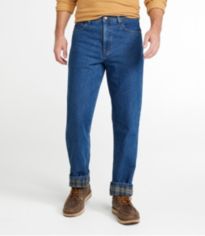 Men's Double L Jeans, Classic Fit, Flannel-Lined