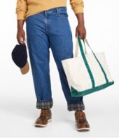 Men's Double L Jeans, Natural Fit, Flannel-Lined