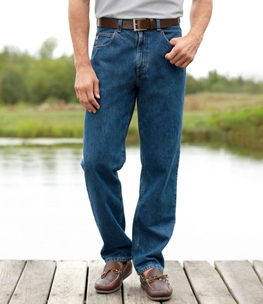 Men's Double L® Jeans, Relaxed Fit, Straight Leg, Dark Wash, small image number 9